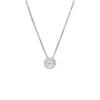 Collier Artigianale Femme in Or blanc Diamante COOR-211-253